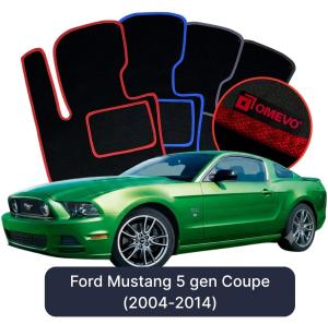 Dywaniki Welurowe OMEVO do Ford Mustang  5 gen Coupe (2004-2014)