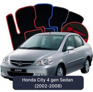 Dywaniki Welurowe OMEVO do Honda City 4 gen Sedan (2002-2008)