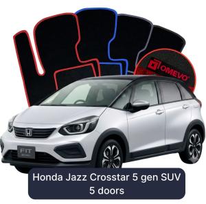 Dywaniki Welurowe OMEVO do Honda Jazz Crosstar 5 gen SUV 5 drzwi (2020-2026)