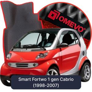 OMEVO 5D Pro EVA Dywaniki do Smart Fortwo 1 gen Cabrio (1998-2007)