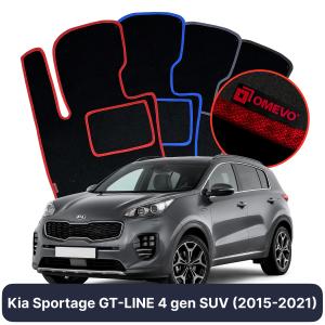 Dywaniki Welurowe OMEVO do Kia Sportage GT-LINE 4 gen SUV (2015-2021)