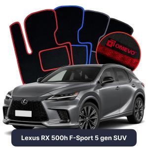 Dywaniki Welurowe OMEVO do Lexus RX 500h F-Sport 5 gen SUV (2022-2026)