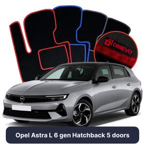 Dywaniki Welurowe OMEVO do Opel Astra L 6 gen Hatchback 5 drzwi (2022-2026)