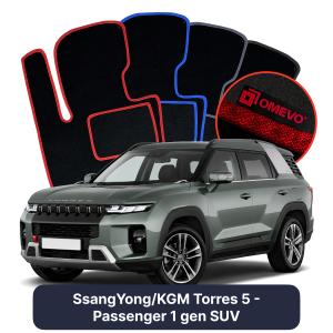 Dywaniki Welurowe OMEVO do SsangYong/KGM Torres 5 - Osobowy 1 gen SUV (2022-2026)