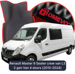 OMEVO 5D Pro EVA Dywaniki do Renault Master 9-osobowy
brygadówka L3 3 gen Furgon 4 drzwi (2010-2024)