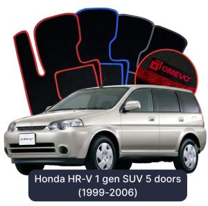 Dywaniki Welurowe OMEVO do Honda HR-V 1 gen SUV 5 drzwi (1999-2006)