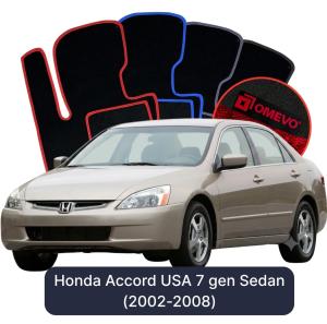 Dywaniki Welurowe OMEVO do Honda Accord USA 7 gen Sedan (2002-2008)