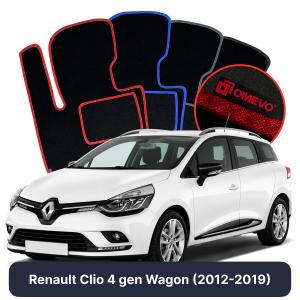 Dywaniki Welurowe OMEVO do Renault Clio 4 gen Kombi (2012-2019)