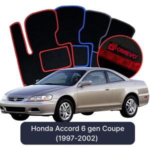 Dywaniki Welurowe OMEVO do Honda Accord  6 gen Coupe (1997-2002)