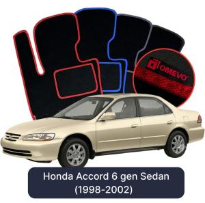 Dywaniki Welurowe OMEVO do Honda Accord  6 gen Sedan (1998-2002)