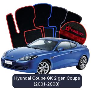 Dywaniki Welurowe OMEVO do Hyundai Coupe GK 2 gen Coupe (2001-2008)