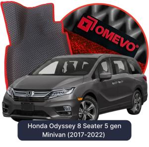 OMEVO 5D Pro EVA Dywaniki do Honda Odyssey 8-osobowy 5 gen Minivan (2017-2022)