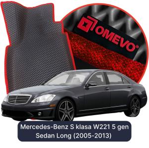 OMEVO 5D Pro EVA Dywaniki do Mercedes-Benz S klasa W221 5 gen Sedan Long (2005-2013)