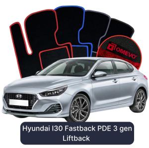 Dywaniki Welurowe OMEVO do Hyundai I30 Fastback PDE 3 gen LIftback (2016-2026)