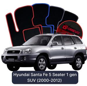 Dywaniki Welurowe OMEVO do Hyundai Santa Fe 5-osobowy 1 gen SUV (2000-2012)