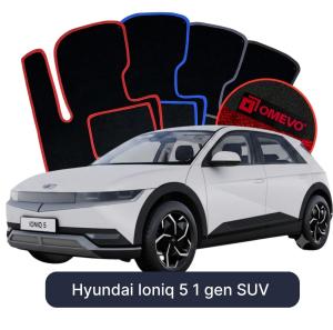 Dywaniki Welurowe OMEVO do Hyundai Ioniq 5 1 gen SUV (2021-2026)