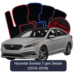 Dywaniki Welurowe OMEVO do Hyundai Sonata 7 gen Sedan (2014-2019)