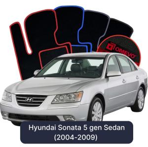 Dywaniki Welurowe OMEVO do Hyundai Sonata 5 gen Sedan (2004-2009)