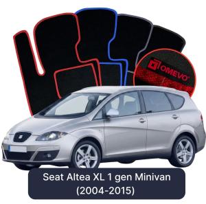 Dywaniki Welurowe OMEVO do Seat Altea XL 1 gen Minivan (2004-2015)