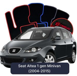 Dywaniki Welurowe OMEVO do Seat Altea 1 gen Minivan (2004-2015)
