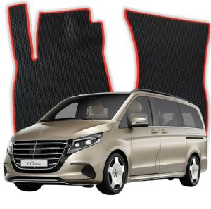 OMEVO EVA Dywaniki® do Mercedes-Benz V klasa 6-osobowy bez stolika 300D 4 gen Van 5 drzwi Long (2023-2026)