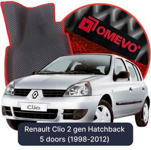 OMEVO 5D Pro EVA Dywaniki do Renault Clio 2 gen Hatchback 5 drzwi (1998-2012)