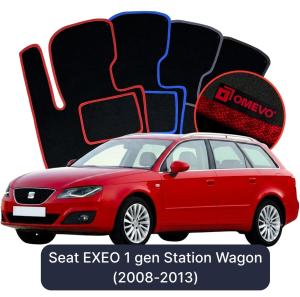 Dywaniki Welurowe OMEVO do Seat EXEO 1 gen Kombi (2008-2013)