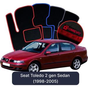 Dywaniki Welurowe OMEVO do Seat Toledo 2 gen Sedan (1998-2005)