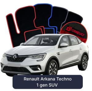 Dywaniki Welurowe OMEVO do Renault Arkana Techno 1 gen SUV (2021-2026)