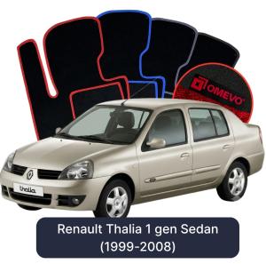 Dywaniki Welurowe OMEVO do Renault Thalia 1 gen Sedan (1999-2008)