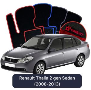 Dywaniki Welurowe OMEVO do Renault Thalia 2 gen Sedan (2008-2013)