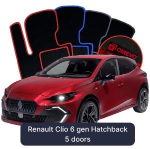 Dywaniki Welurowe OMEVO do Renault Clio 6 gen Hatchback 5 drzwi (2025-2026)