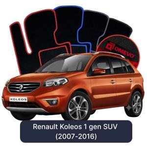 Dywaniki Welurowe OMEVO do Renault Koleos 1 gen SUV (2007-2016)