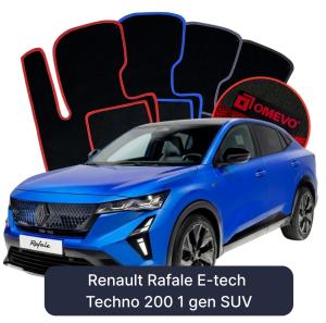 Dywaniki Welurowe OMEVO do Renault Rafale E-tech Techno 200 1 gen SUV (2024-2026)