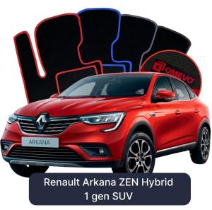 Dywaniki Welurowe OMEVO do Renault Arkana ZEN Hybryda 1 gen SUV (2021-2026)