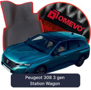 OMEVO 5D Pro EVA Dywaniki do Peugeot 308 3 gen Kombi (2021-2026)