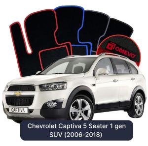 Dywaniki Welurowe OMEVO do Chevrolet Captiva 5-osobowy 1 gen SUV (2006-2018)