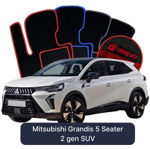 Dywaniki Welurowe OMEVO do Mitsubishi Grandis 5 - osobowy 2 gen SUV (2025-2026)