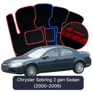 Dywaniki Welurowe OMEVO do Chrysler Sebring 2 gen Sedan (2000-2006)