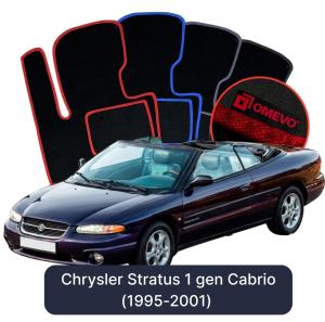 Dywaniki Welurowe OMEVO do Chrysler Stratus 1 gen Cabrio (1995-2001)