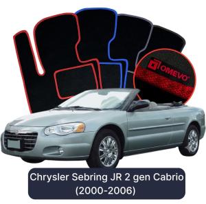 Dywaniki Welurowe OMEVO do Chrysler Sebring JR 2 gen Cabrio (2000-2006)