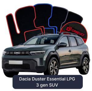 Dywaniki Welurowe OMEVO do Dacia Duster Essential LPG  3 gen SUV (2024-2026)