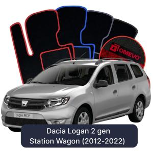 Dywaniki Welurowe OMEVO do Dacia Logan 2 gen Kombi (2012-2022)
