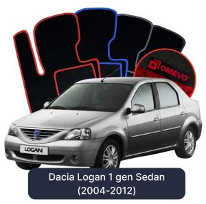 Dywaniki Welurowe OMEVO do Dacia Logan 1 gen Sedan (2004-2012)