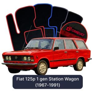 Dywaniki Welurowe OMEVO do Fiat 125p 1 gen Kombi (1967-1991)