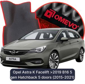 OMEVO 5D Pro EVA Dywaniki do Opel Astra K po lift >2019 B16 5 gen Hatchback 5 drzwi (2015-2021)