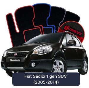 Dywaniki Welurowe OMEVO do Fiat Sedici 1 gen SUV (2005-2014)