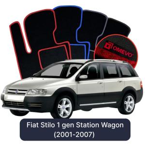 Dywaniki Welurowe OMEVO do Fiat Stilo 1 gen Kombi (2001-2007)