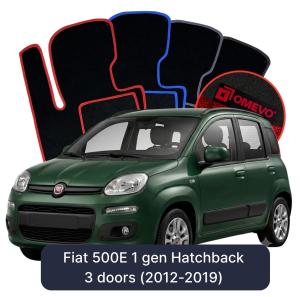 Dywaniki Welurowe OMEVO do Fiat 500E 1 gen Hatchback 3 drzwi (2012-2019)