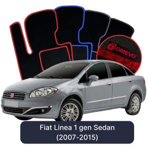 Dywaniki Welurowe OMEVO do Fiat Linea 1 gen Sedan (2007-2015)